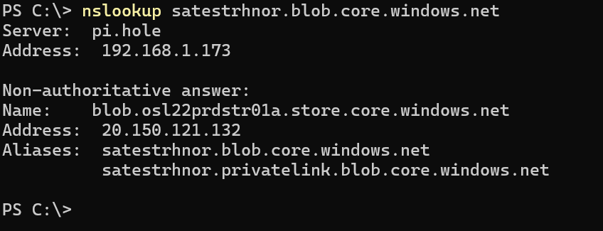 nslookup