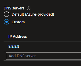 changed dns