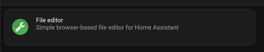 File editor addon