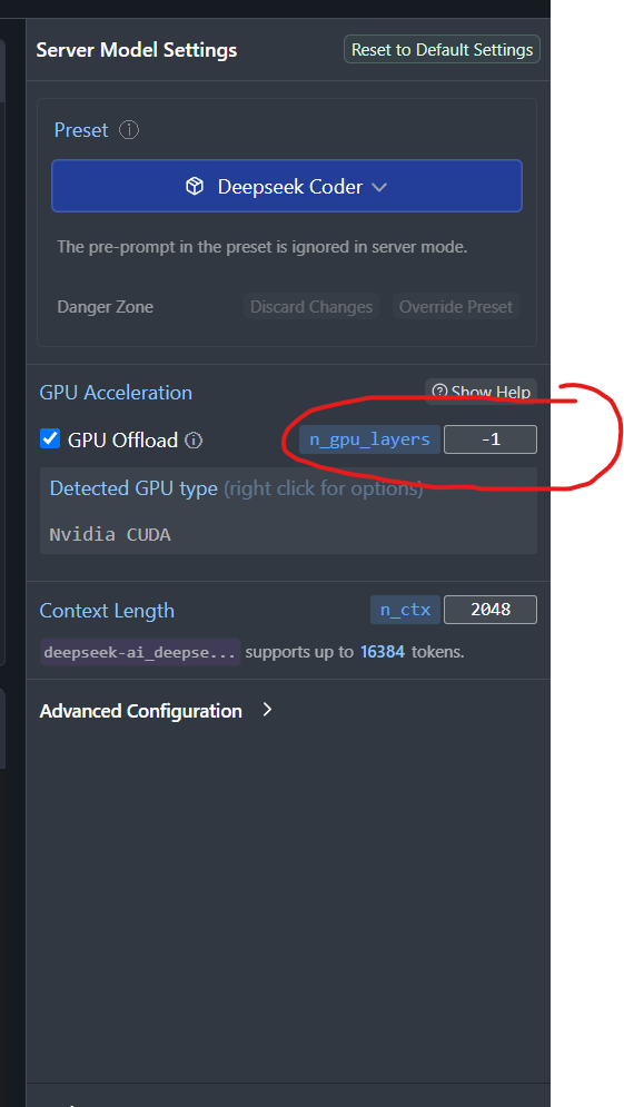 Continue settings: