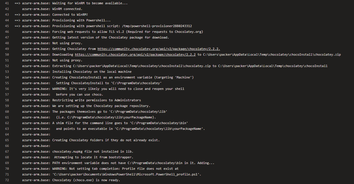 Provisioning in the pipeline